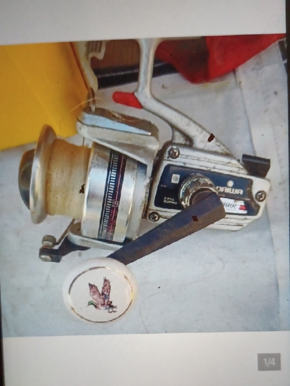 Diawa White and Silver Spinning Reel - Fishing Reel